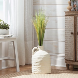 Coastal Grass Arrangement in Ceramic Jug, , large