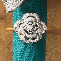Diamond Rose Ring, , large