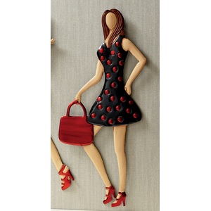 Polka Dot Fashionista Wall Art, , large