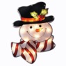 Lit Snowman Window D&eacute;cor, Multi, large