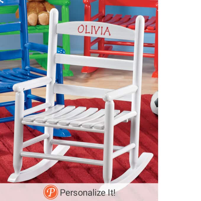 Childrens rocking chairs shop personalized