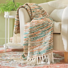 Textured Marled Throw, , large