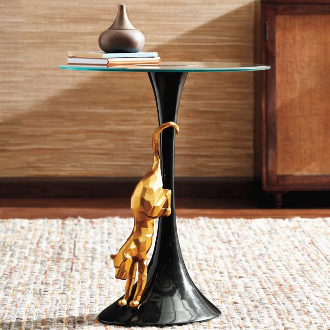 Leopard Accent Table, , large