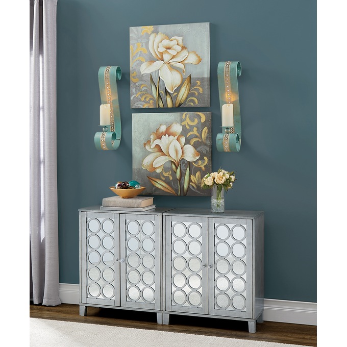Tina Circle Mirror Cabinet, , large