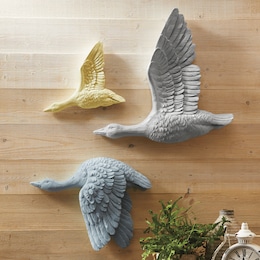 Set of 3 Figural Birds Wall Art, , large