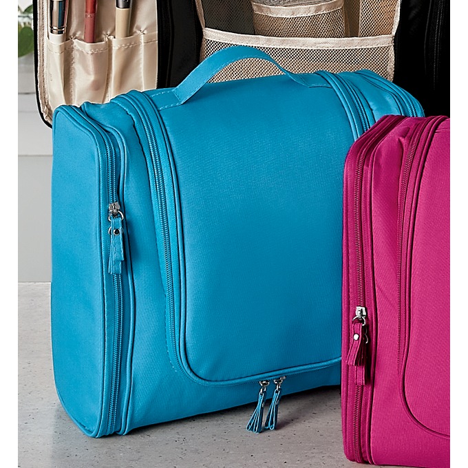 Personalized hanging toiletry bag for her on sale