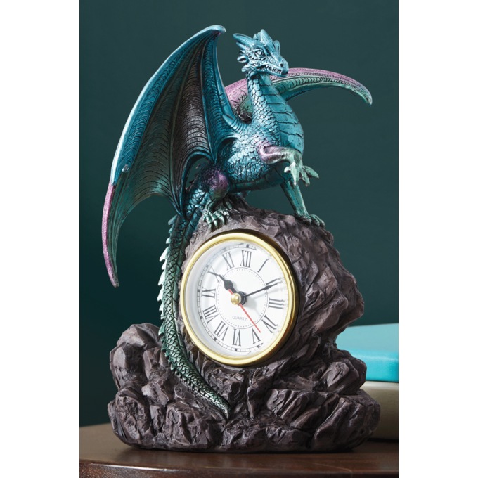 Dragon Table Clock, Multi, large