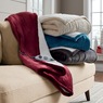 Westinghouse Reversible Fleece to Sherpa Heated Throw, Plush, , large