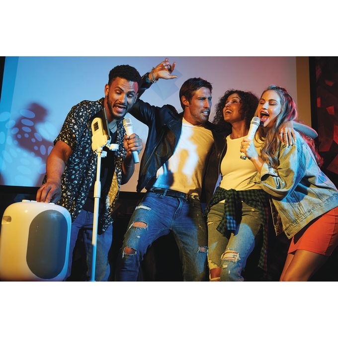 Singing Machine Pedestal Wireless Karaoke System, , large