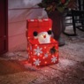 Peekaboo Santa Gift Box Lawn D&eacute;cor, Red, large