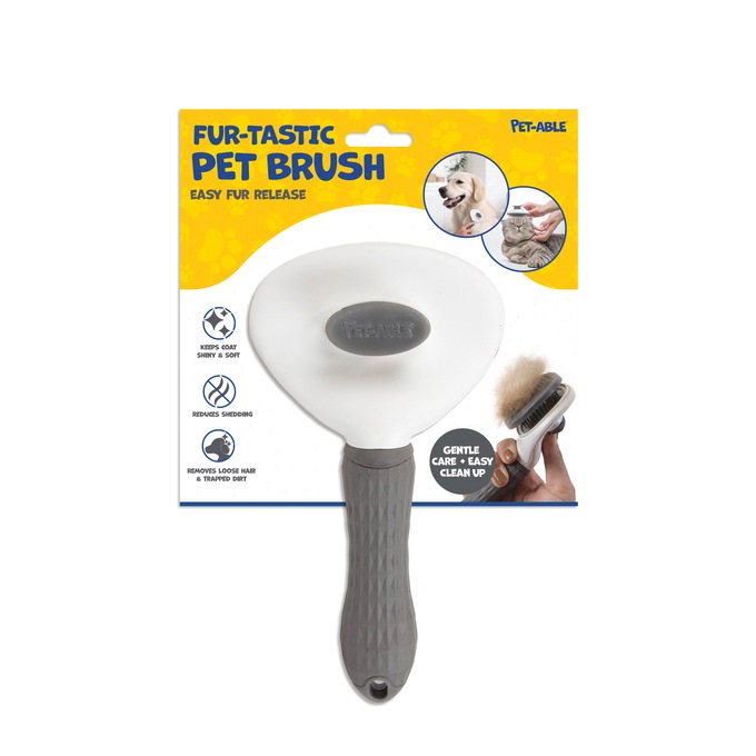 Pet-Able Fur-Tastic Pet Brush, , large