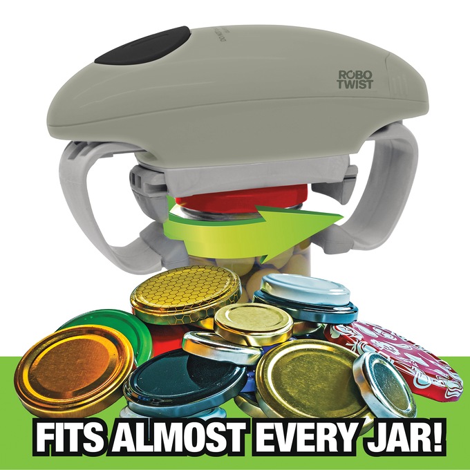 Robo Twist Jar Opener, Green, large