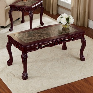 Hand-Carved Coffee Table, , large