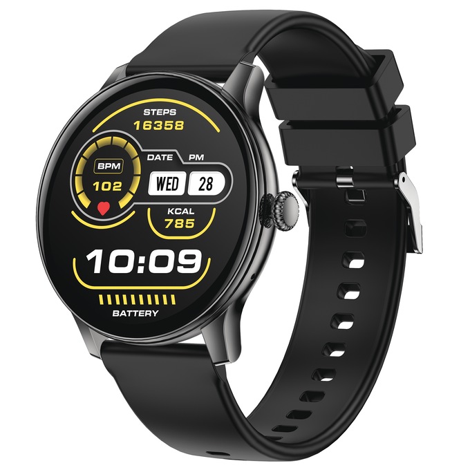 IG Round Smartwatch, Black, large