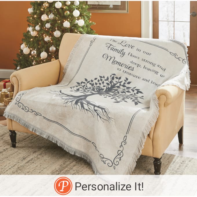 Family Love Tapestry Throw, , large