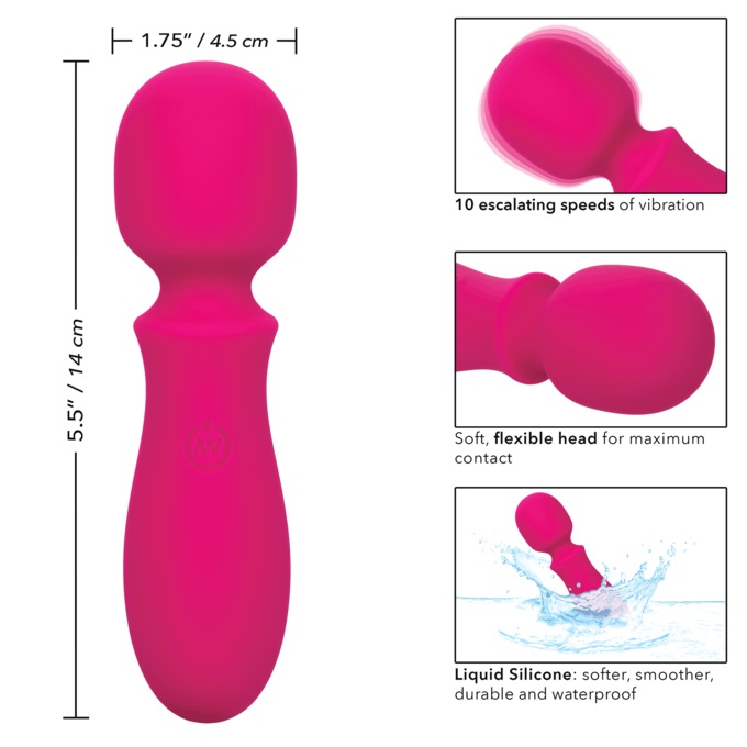 Bliss Liquid Silicone Mini Wand By Calexotics, , large