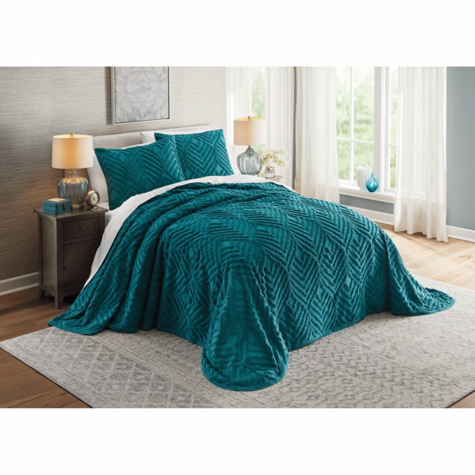 Moderne Chenille Bedspread, , large