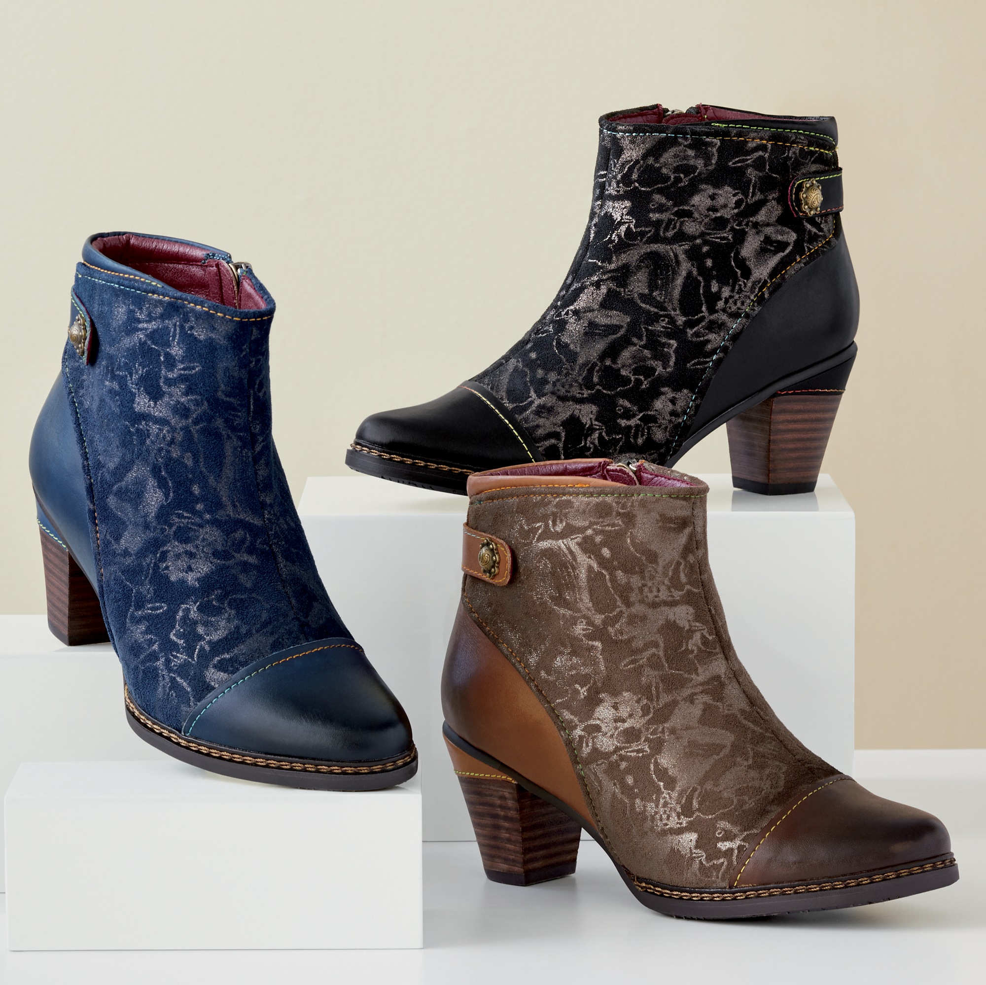 Spring step booties