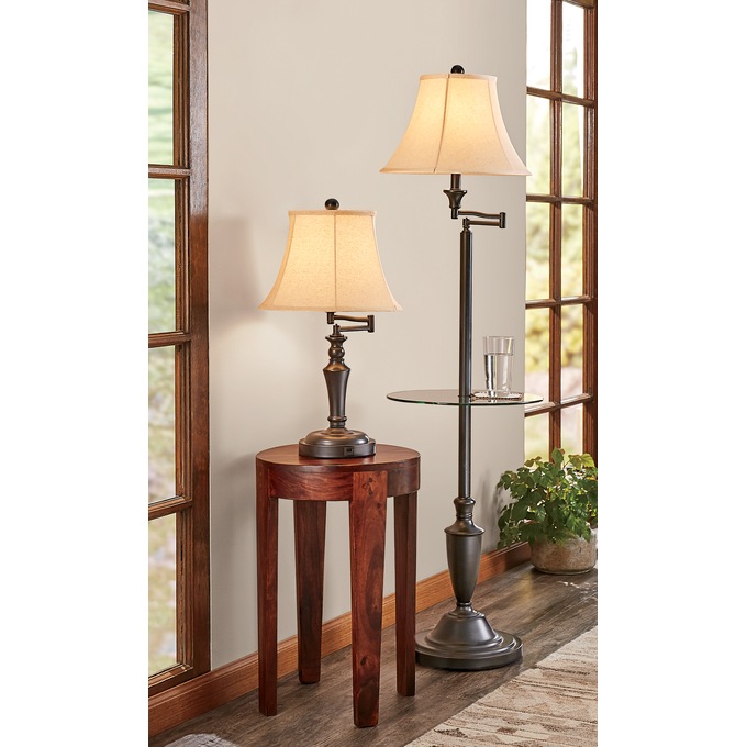 Arman Floor Lamp with Table, , large