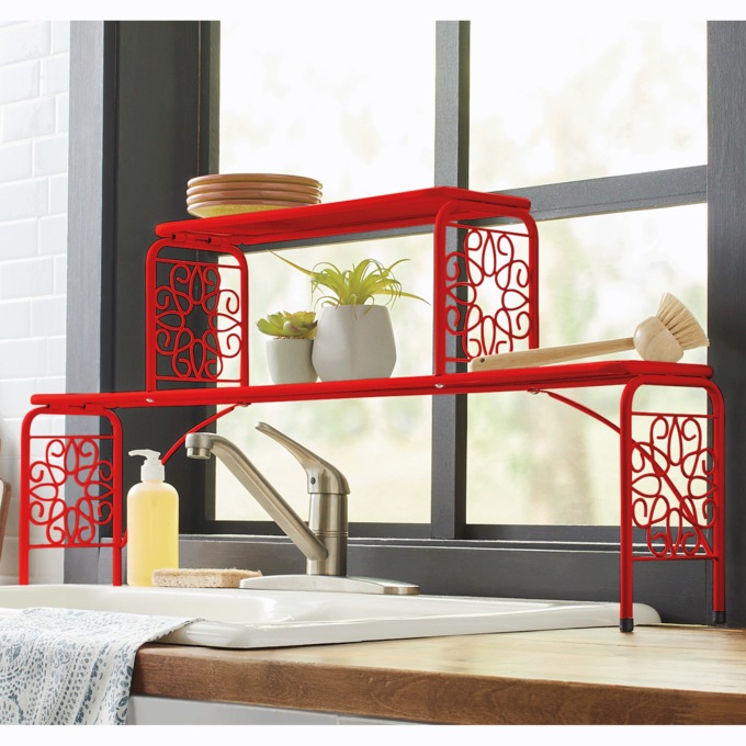 Gerbera Scroll Over-the-Sink Shelf, , large