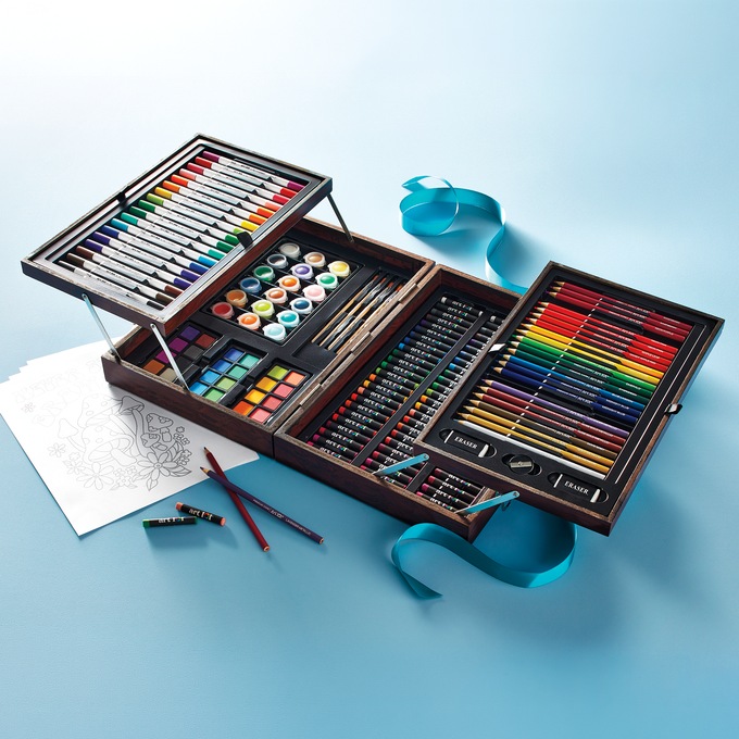 Personalized Art 101 168-Piece Deluxe Art Set, Multi, large
