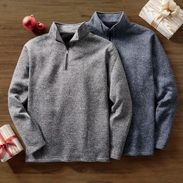 2-Pack Melange 1/4-Zip Pullover, , large