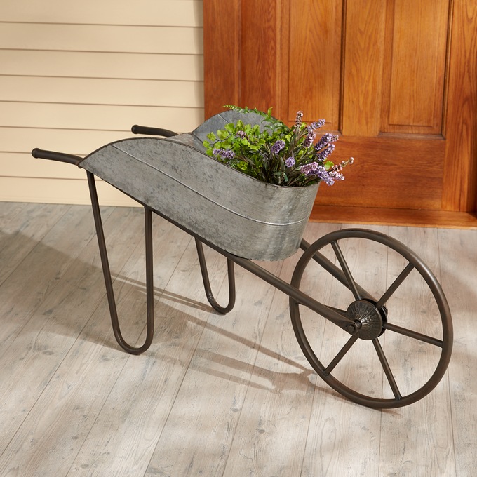 Metal Wheelbarrow, , large