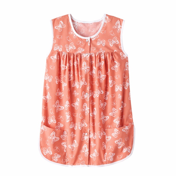 Cobbler Apron, Peach Butterflies, large