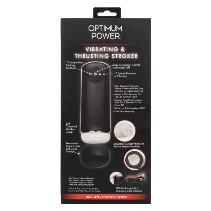 Optimum Power: Vibrating And Thrusting Stroker By Calexotics, , large
