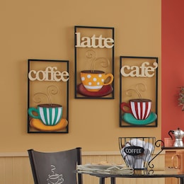 3-Piece Coffee Wall Art, , large
