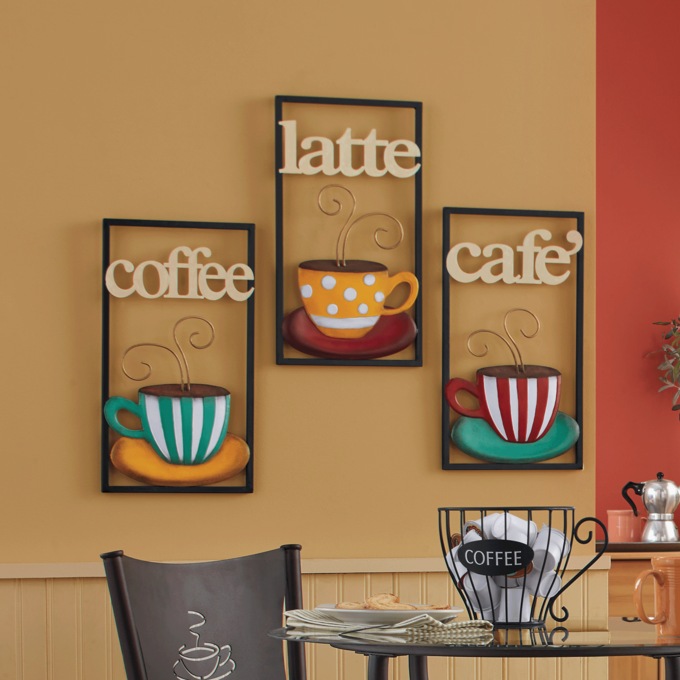 3-Piece Coffee Wall Art, , large