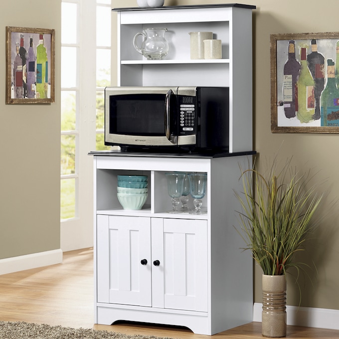 Katie Microwave Stand With Hutch Montgomery Ward