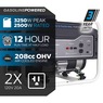 Pulsar 3250W/2500W Gas Generator, Black, large