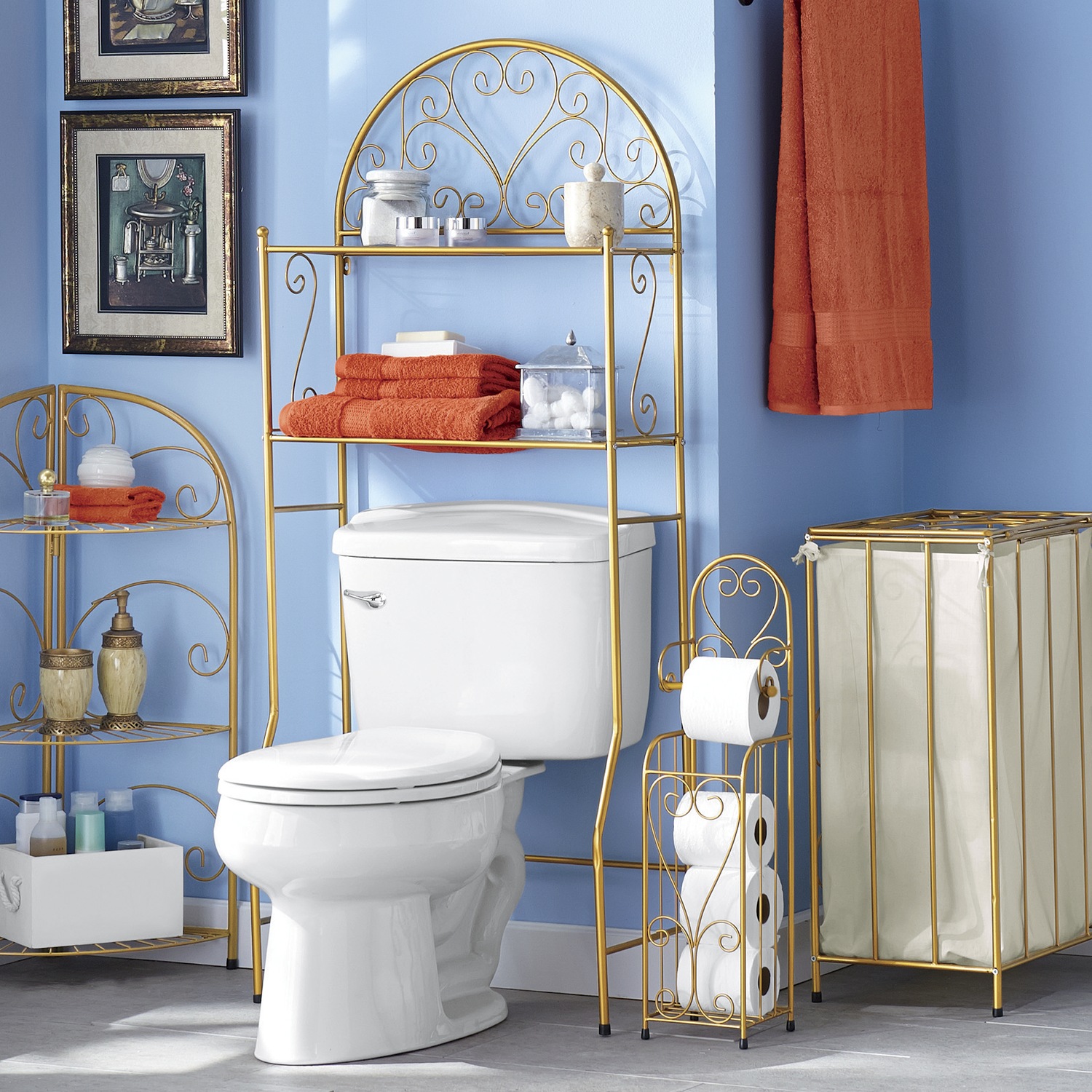 Gold Scroll Space Saver Montgomery Ward