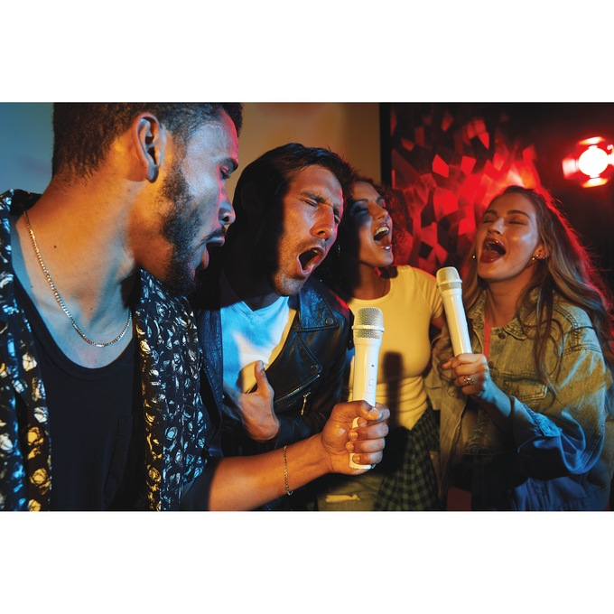 Singing Machine Pedestal Wireless Karaoke System, , large
