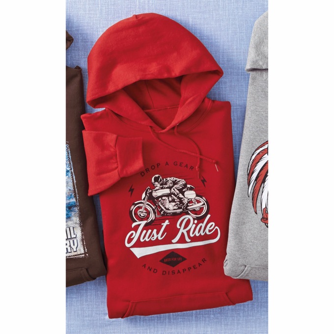 Graphic Fleece Hoodie, , large