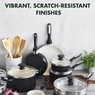 GreenPan Rio 16-Piece Cookware Set, Black, large