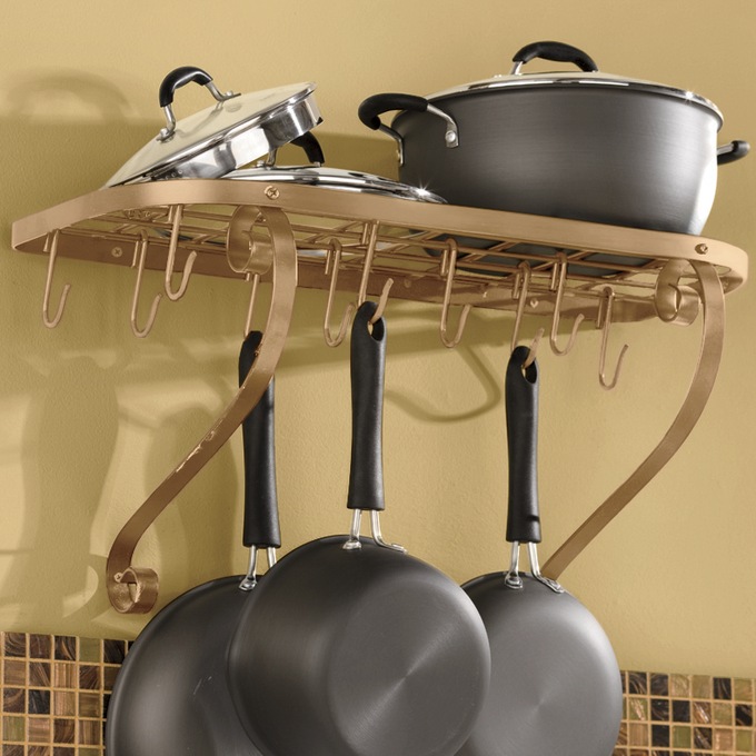 Wall Mount Bookshelf Pot Rack Montgomery Ward