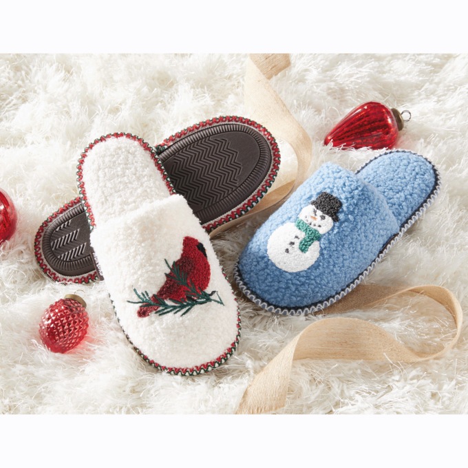 MUK LUKS Festive Novelty Slipper, , large
