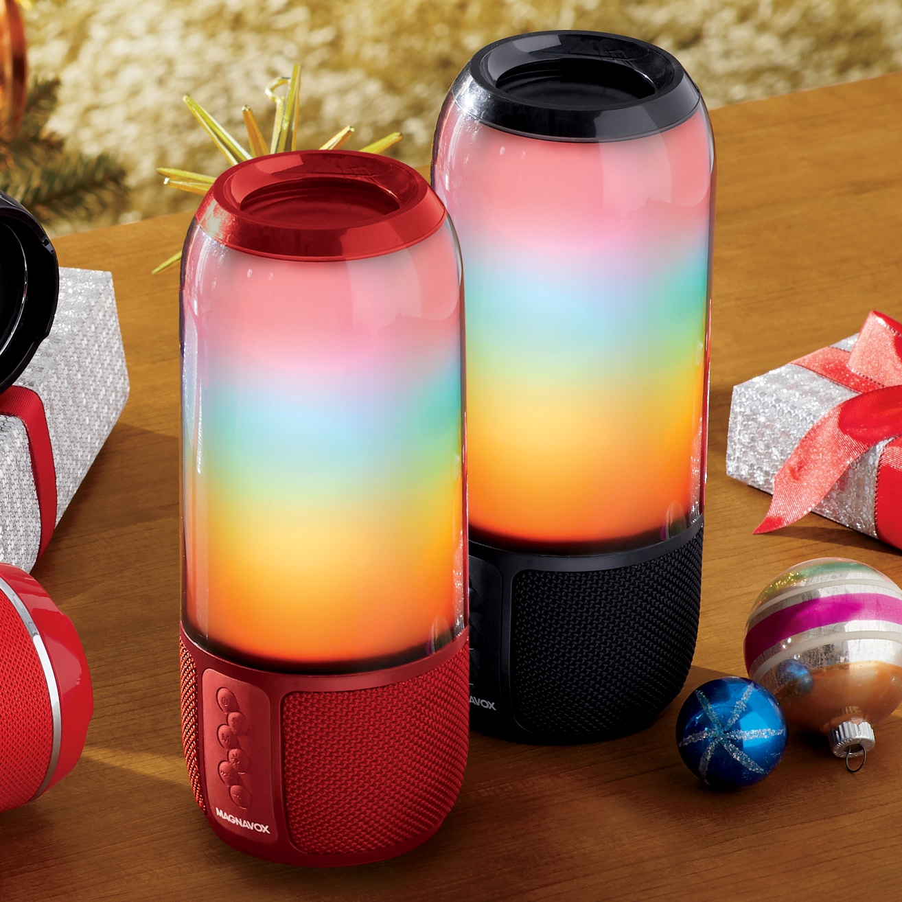 Magnavox portable speaker color changing clearance