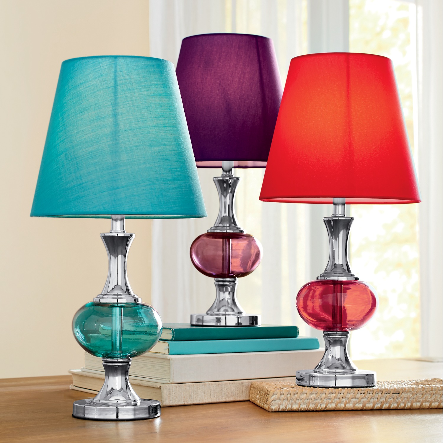 Color Glass Table Lamp Montgomery Ward