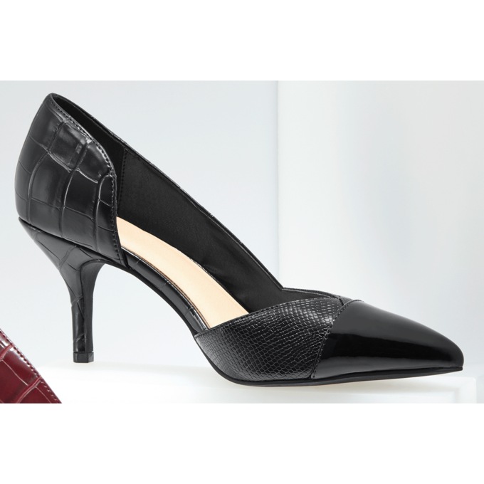 Patent and Croco D'Orsay Pump, , large