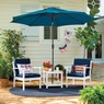 Nantucket Outdoor Chair, White Navy, large