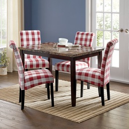 Faux-Marble Dining Table, , large