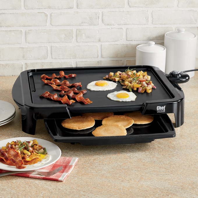 Chef Tested Griddle with Warmer Drawer by Wards, , large
