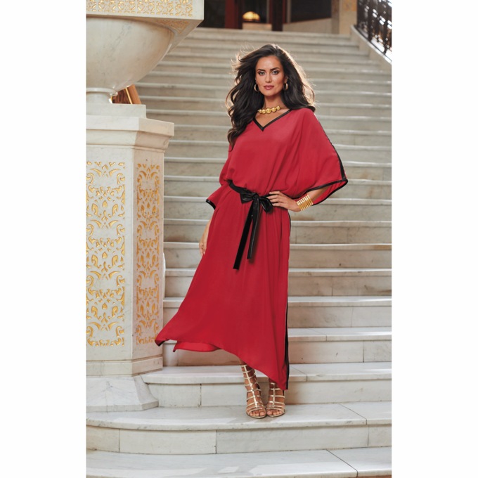 Belted caftan outlet