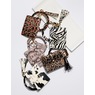 Animal-Print Keychain Wallet Bangle, , large