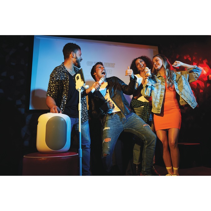 Singing Machine Pedestal Wireless Karaoke System, , large