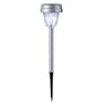 6-Piece Solar Stake Light Set, Silver, large