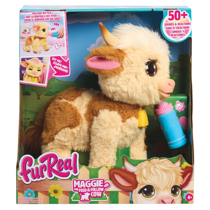 Furreal Maggie The Feed & Follow Cow, , large